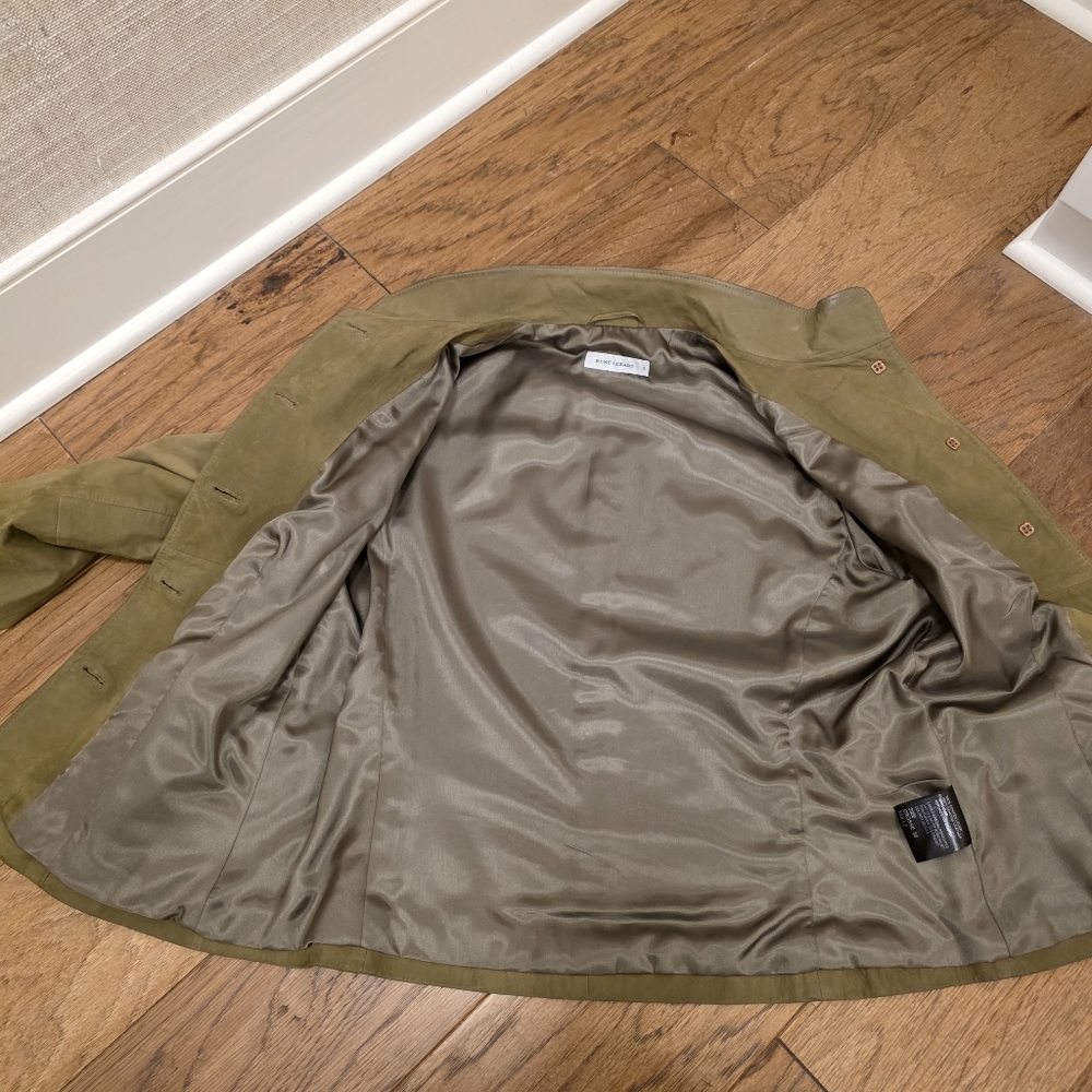 René Lezard Olive Green 💯Genuine Leather Jacket - Picture 12 of 12